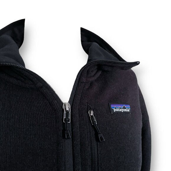 Patagonia Women Performance Better Sweater Jacket Sz Small Black Full Zip Pocket - Picture 4 of 6